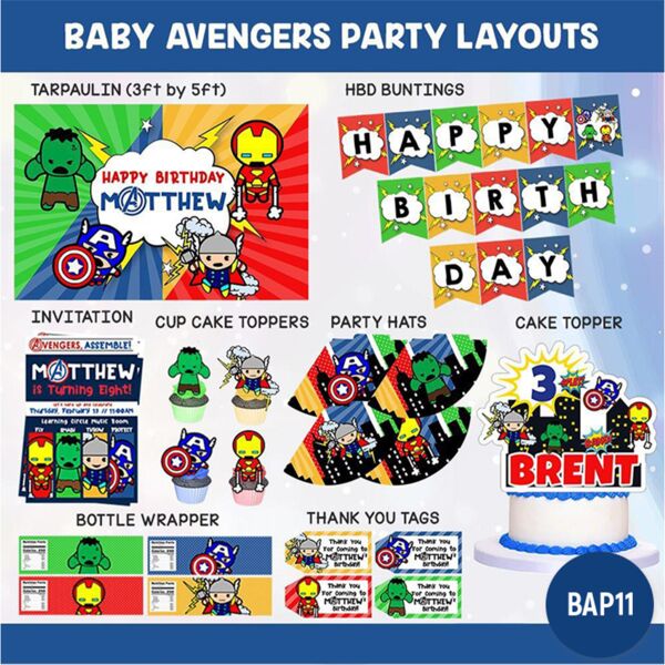 Baby Avengers Party Layouts Thumbnail