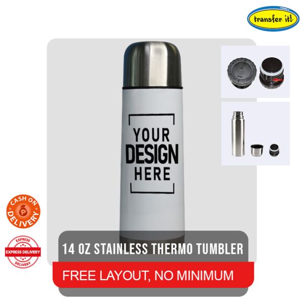 14 oz Stainless Thermo Tumbler Thumbnail