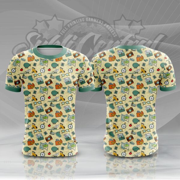 Summer Travel Full Print Roundneck Shirt Thumbnail