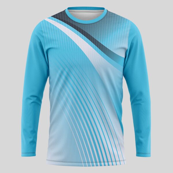Blue Esports Pattern Full Print Long Sleeve Shirt Thumbnail