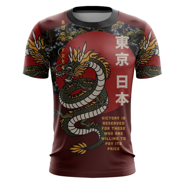 Dragon Design Full Print Roundneck Shirt Thumbnail