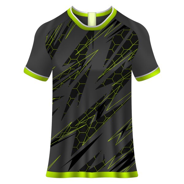 Abstract Geometric Design Esport Full Print Roundneck Shirt Thumbnail