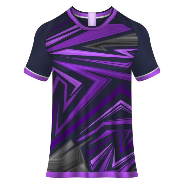 Abstract Geometric Design Esport Full Print Roundneck Shirt Thumbnail