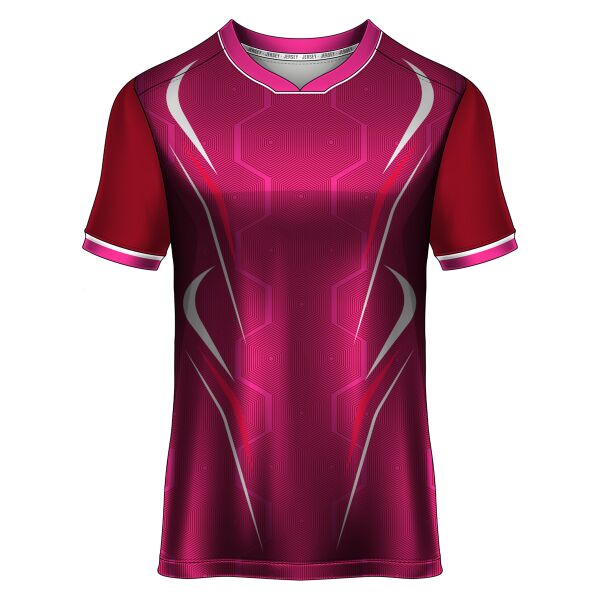 Esport Design with Linear Hexagon Full Print Roundneck Shirt Thumbnail