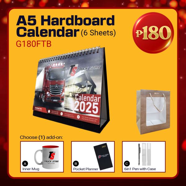 A5 Hardboard Calendar (6sheets) Bundle Thumbnail
