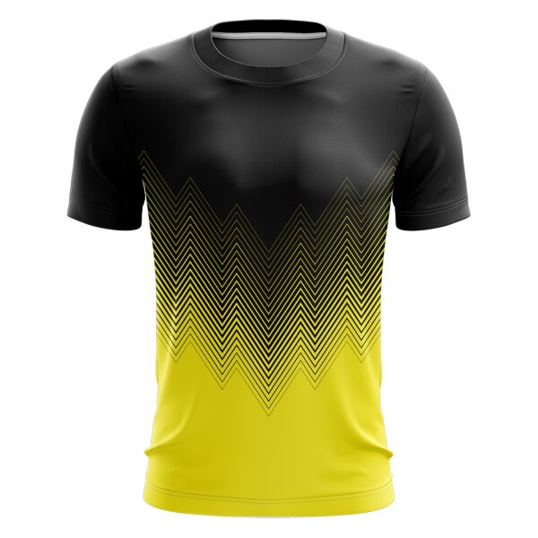 Zigzag Line Design Full Print Roundneck Shirt Thumbnail