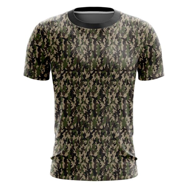 Camouflage Design Full Print Roundneck Shirt Thumbnail