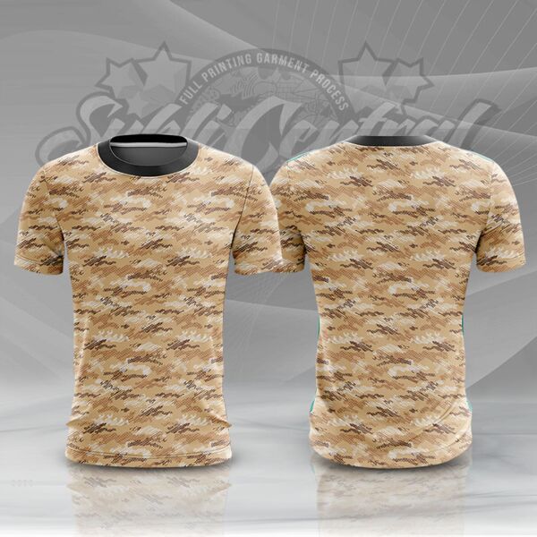 Camouflage Design Full Print Roundneck Shirt Thumbnail