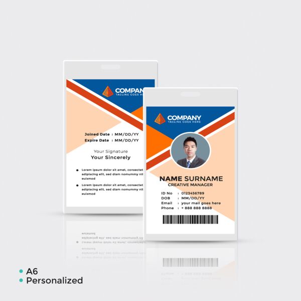 A6 Laminated ID Thumbnail