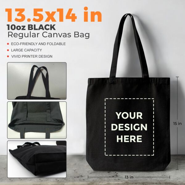 Regular Canvas Bag (Black) Thumbnail