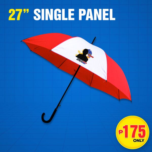 27" Single White Panel Umbrella Thumbnail