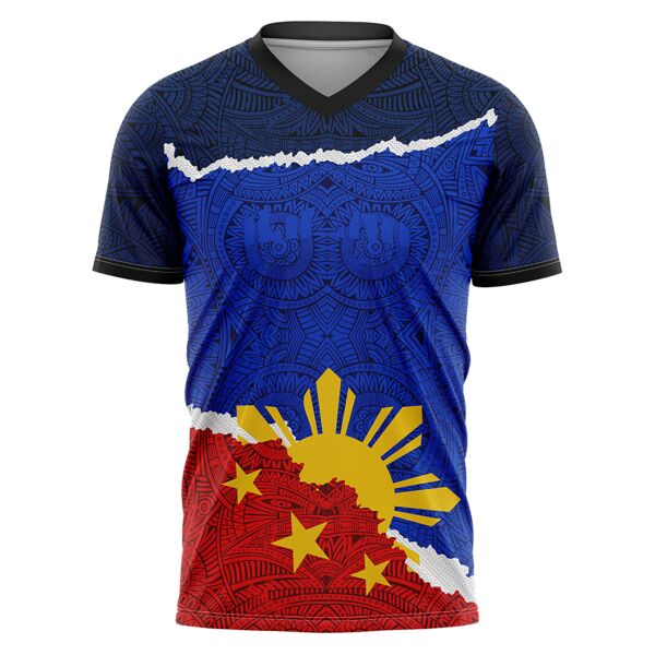 Philippine Design V-Neck Shirt Full Print Sublimation Thumbnail
