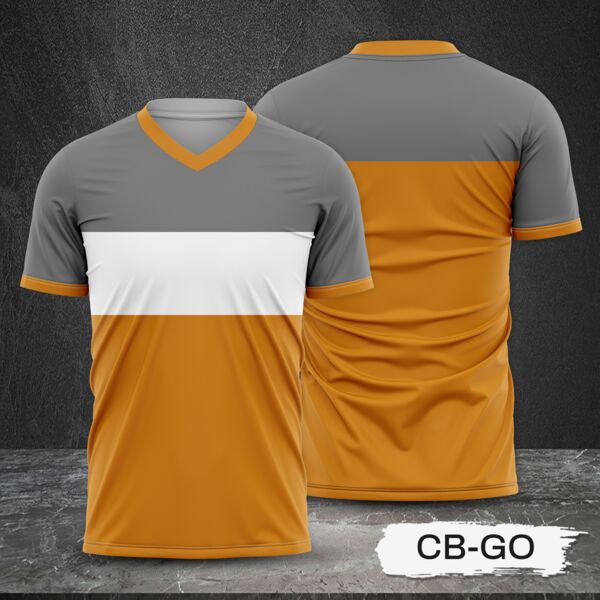 Tricolor Combination Design Full Print Sublimation Shirt Thumbnail