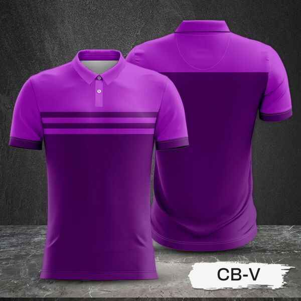2 Color Combination Full Print Sublimation Polo Shirt Thumbnail