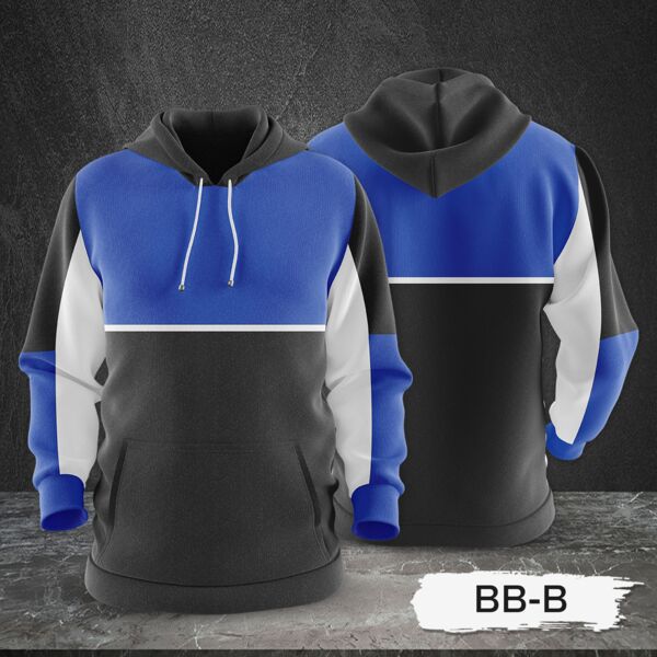 3 Color Combination Hoodie Jacket Full Print Sublimation Thumbnail