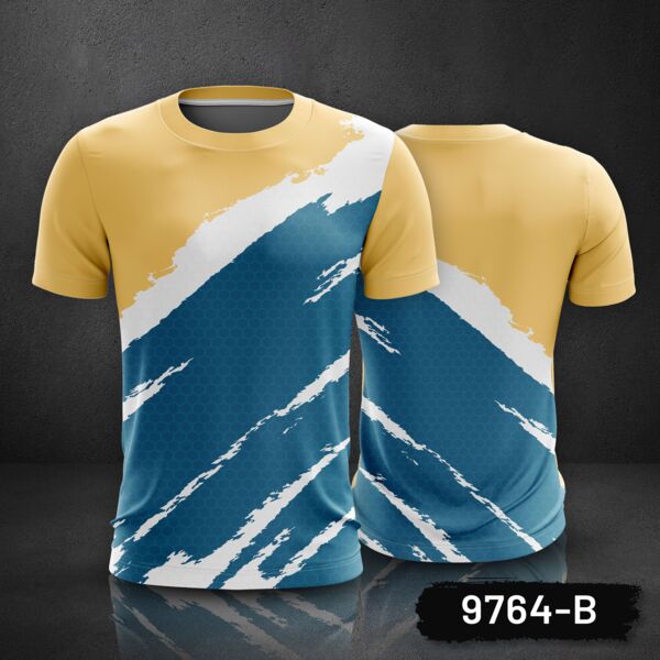 Abstract Grunge Design Roundneck Full Print Sublimation Shirt Thumbnail