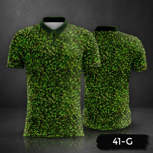 Abstract Mosaic Background Design Polo Shirt Full Print Sublimation Thumbnail