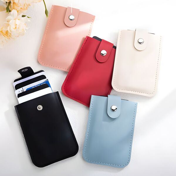 Leather Pull Up Card Holder Wallet Thumbnail