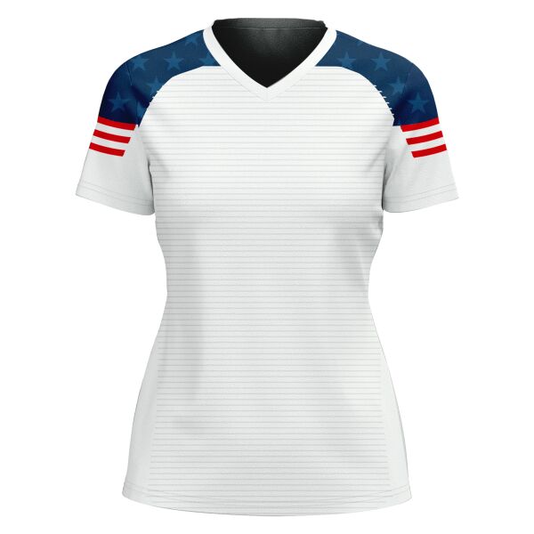 V-neck Volleyball Jersey Full Print Sublimation Thumbnail