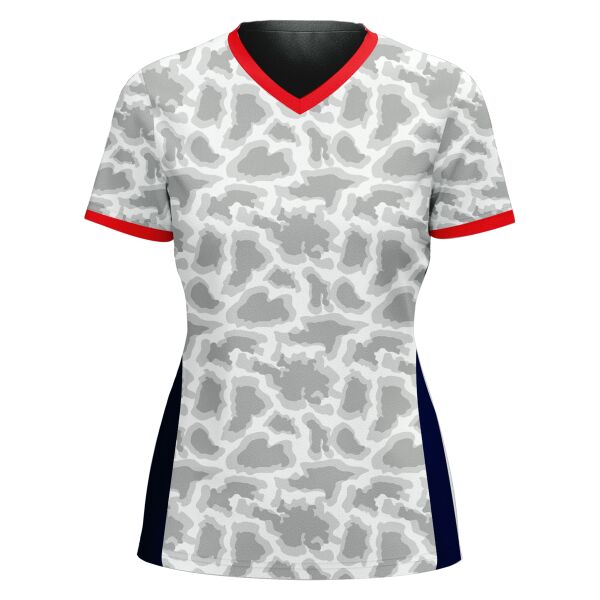 V-neck Volleyball Jersey Full Print Sublimation Thumbnail