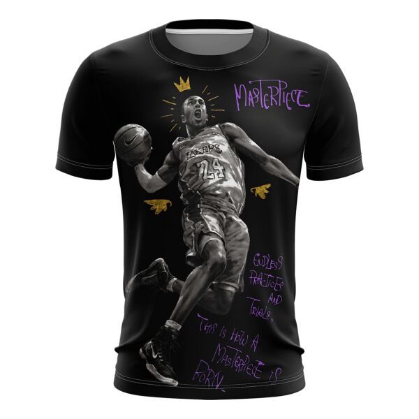 Vintage Kobe Bryant Basketball Half Bleed Full Print Sublimation Roundneck Shirt Thumbnail