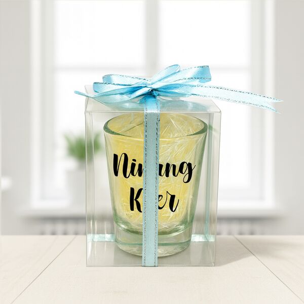 Acetate Shot Glass Packaging w/ ribbon Thumbnail