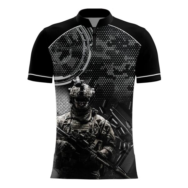 Tactical Design Full Print Sublimation Chinese Collar Thumbnail
