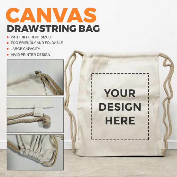 Canvas Drawstring Bag Thumbnail