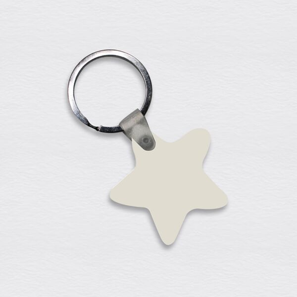 Wooden Star Keychain Thumbnail