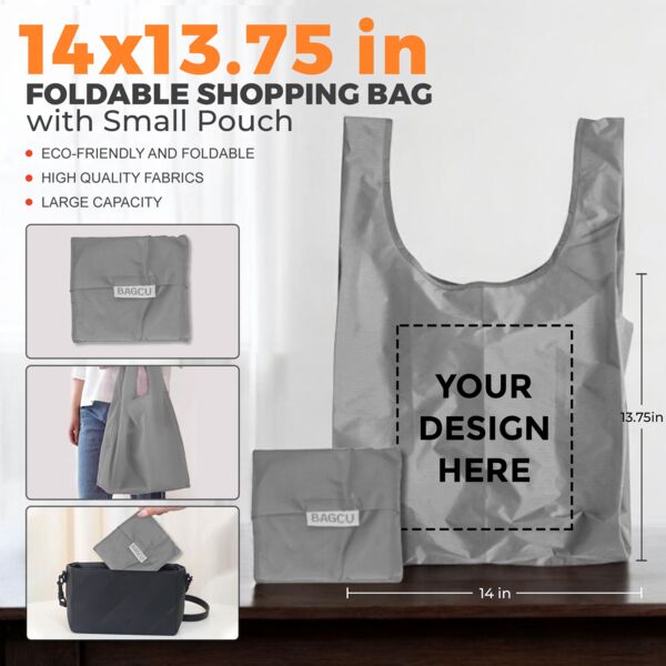 Foldable Shopping Bag with small pouch Thumbnail