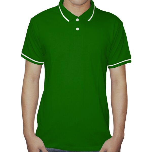 2 Tone Colored Stripe Polo Shirt Thumbnail
